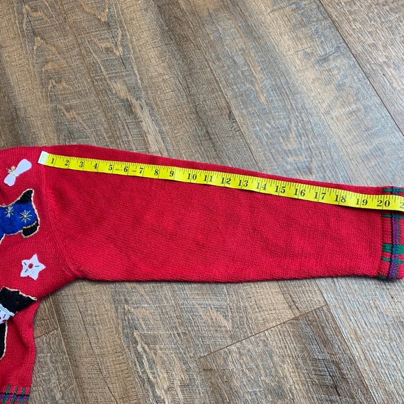 Heirloom Collectibles Red Boston Terrier Scottie Dog Christmas Sweater Small - Picture 12 of 12